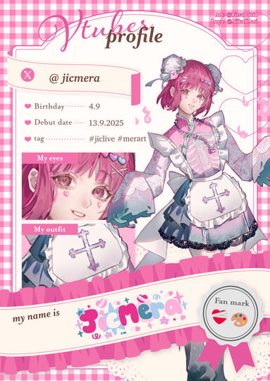 Jic Mera vtuber profile